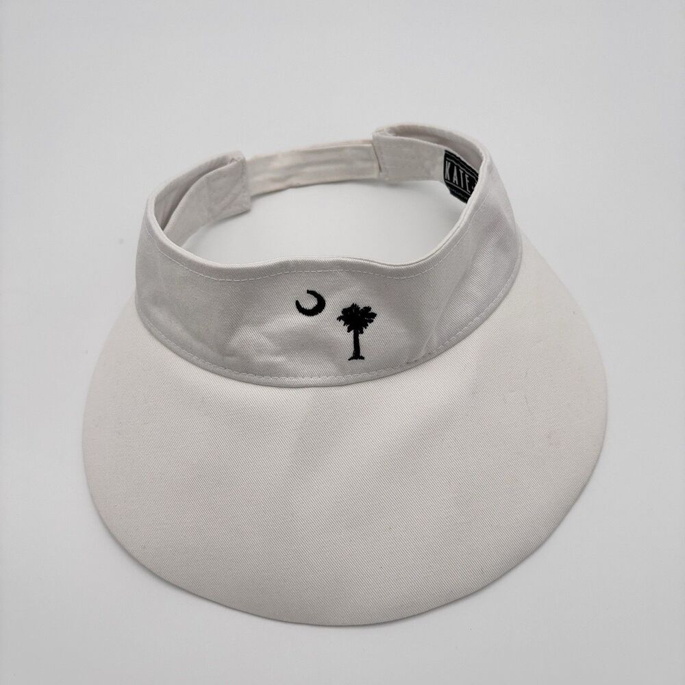 Kate Lord Visor White Palmetto Moon South Carolina Golf Adjustable
